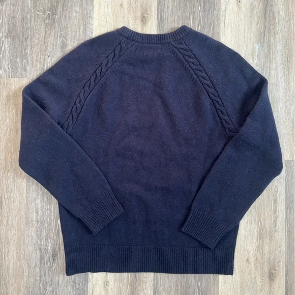 J. Crew Rugged Merino Wool Sweater Men's Medium Knit Crew Neck Pullover
